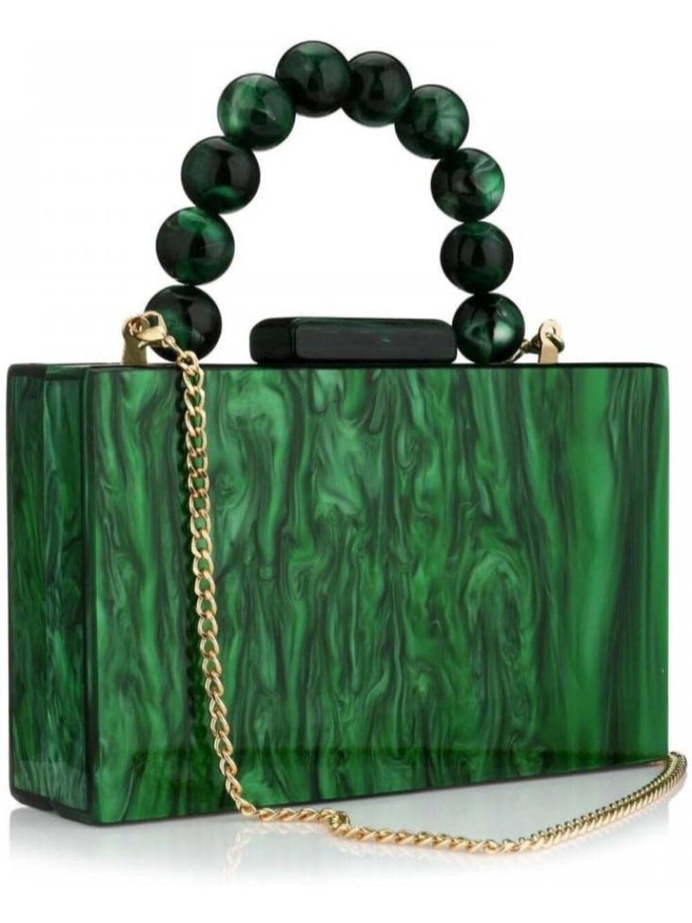 Women Amber Marble Clutch Purse For Elegant Banquet Evening Crossbody Bag